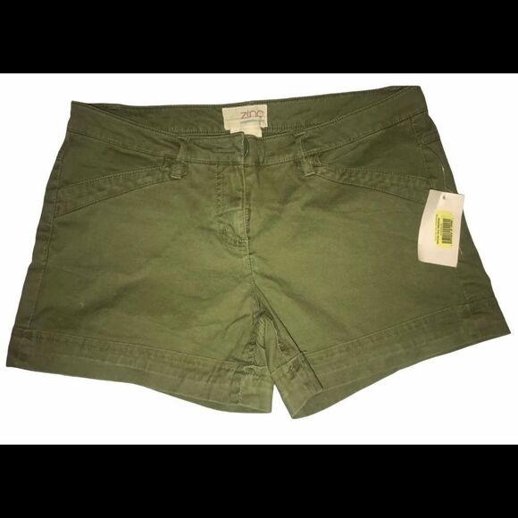 NWT Olive Green Shorts by Zinc - Picture 1 of 3